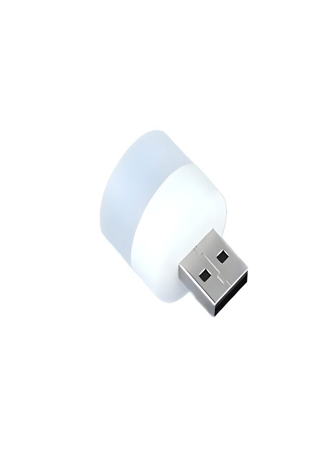 أوبليفين مصباح ليلي LED صغير محمول يعمل بمنفذ USB من Oblivion، مصباح ليلي LED صغير الحجم يعمل بالكهرباء لأجهزة الكمبيوتر الشخصية وأجهزة الكمبيوتر المحمولة (عبوة من 10 قطع، أبيض). - Image 2